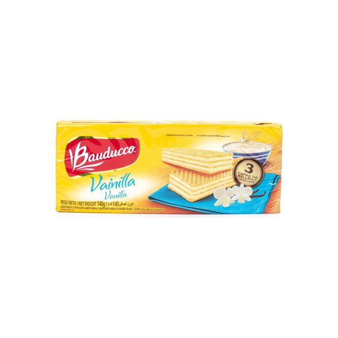 Galletitas Wafer sabor vainilla Bauducco 140 gramos