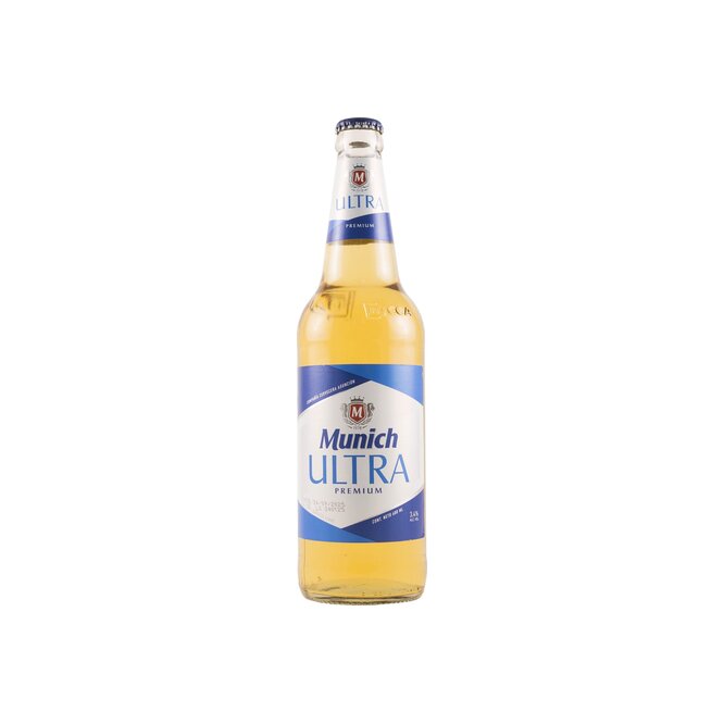 Cerveza ultra premium light botella descartable Múnich 600 ml