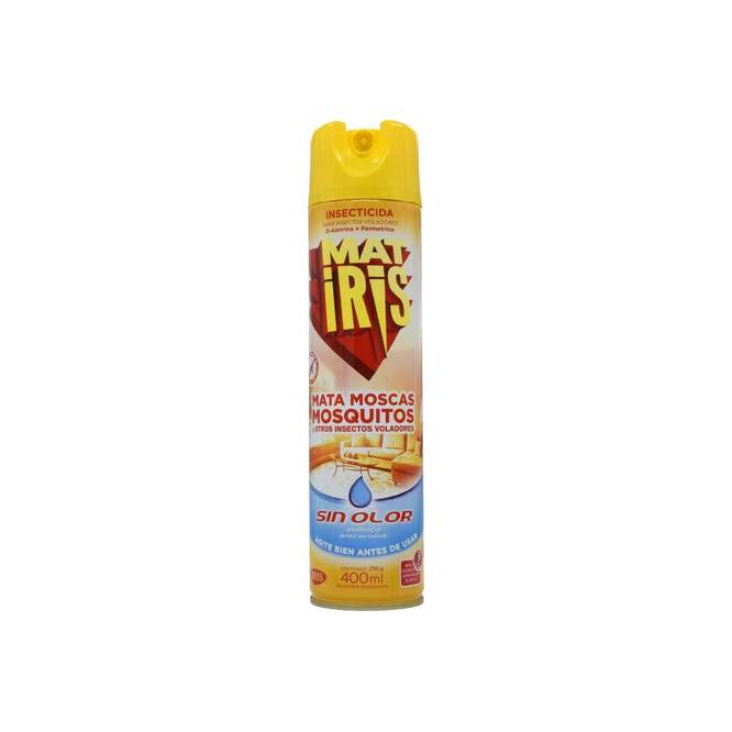 Insecticida mata insectos voladores base acuosa en aerosol Matiris 400 ml