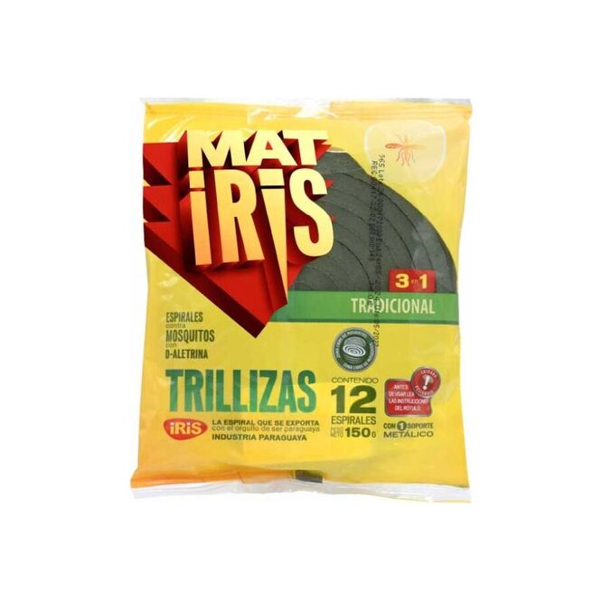 Espiral trillizas bolsa Matiris 12 unidades