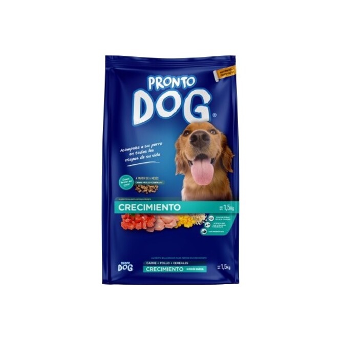 Alimento para perro crecimiento Pronto Dog 1,5 kilos