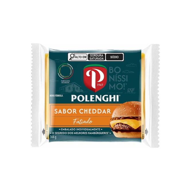 Queso Cheddar para Sándwich Polenghi 144 gramos