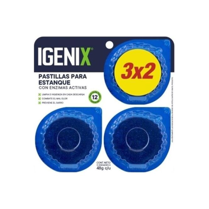 Pastillas para estanque azul Virginia 48 gramos