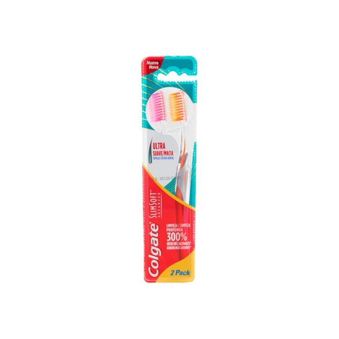 Cepillo Dental Adulto Slimsoft Advanced Colgate 2 unidades