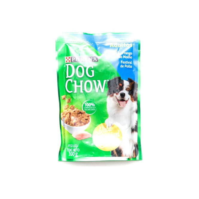 Alimento para perro sabor festival de pollo en sachet Dog Chow 100 gramos