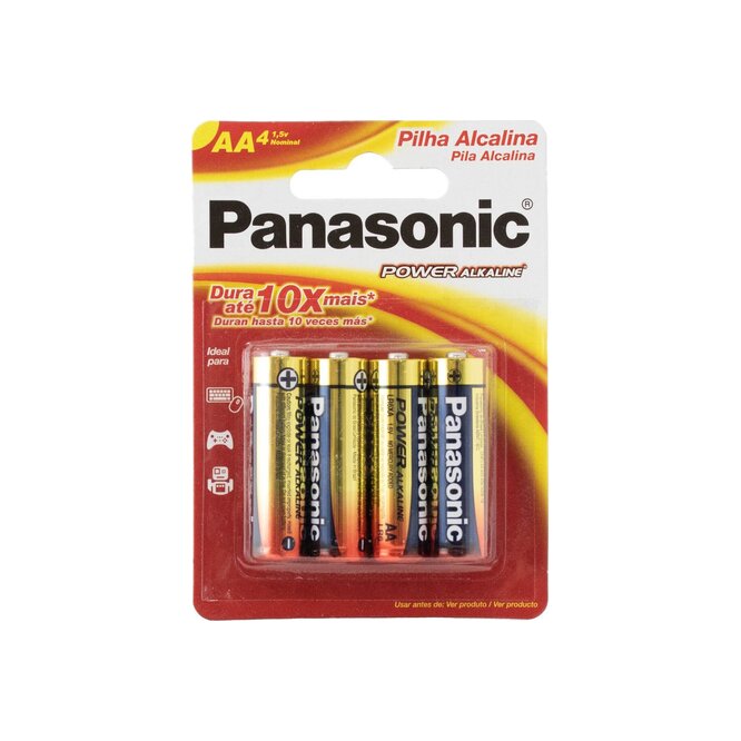 Pila alcalina AA blíster Panasonic 4 unidades