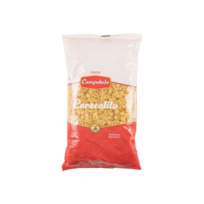 Fideo caracolito paquete Campobello 400 gramos