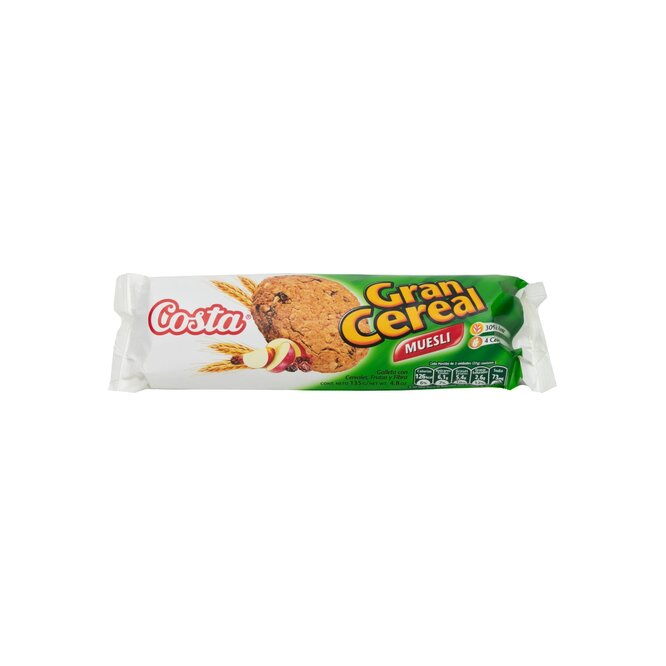 Galletitas muesli gran cereal Costa 135 gramos