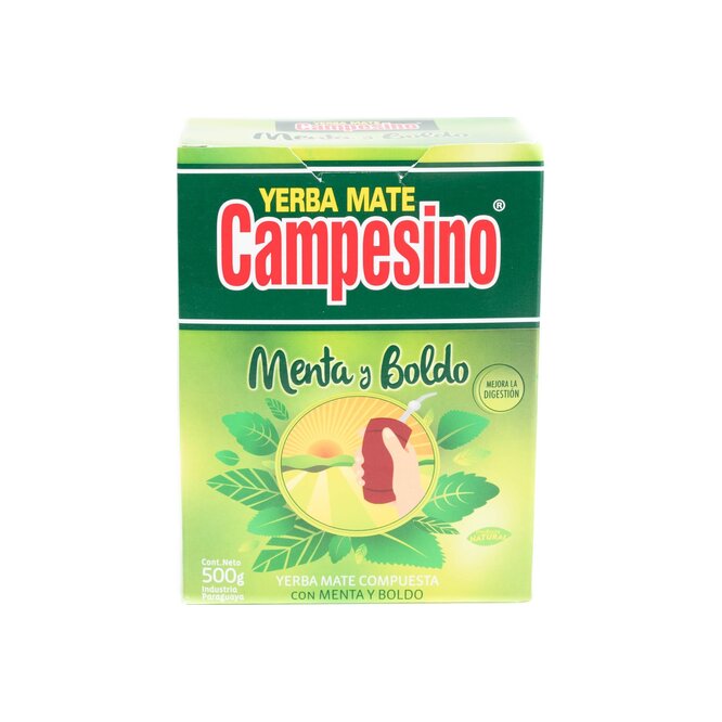 Yerba mate compuesta menta y boldo paquete Campesino 500 gramos