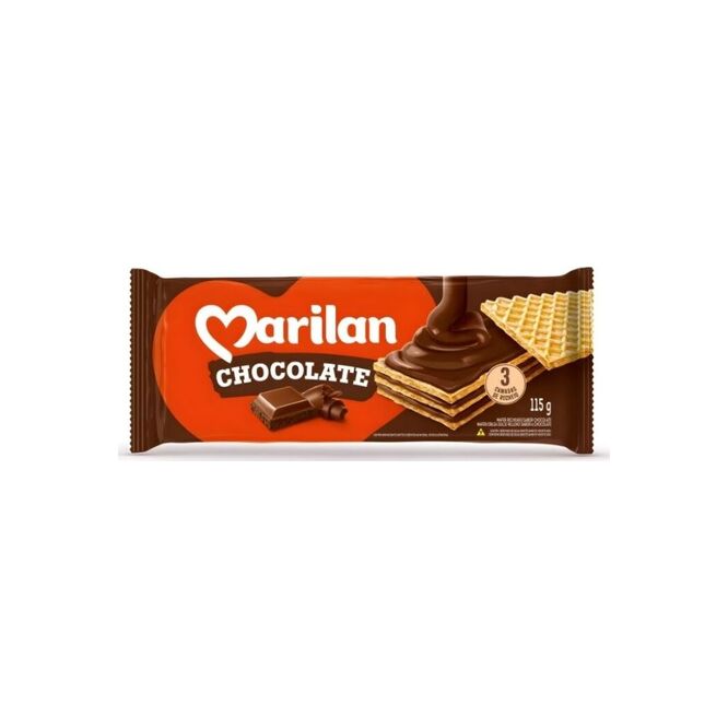 Galletitas wafer chocolate Marilan 115 gramos
