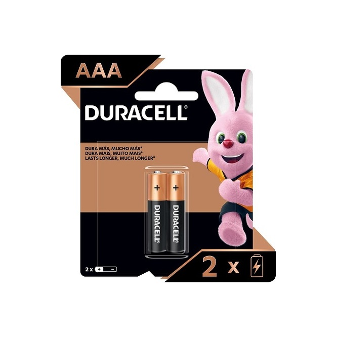 Pilas AAA blíster Duracell 2 unidades