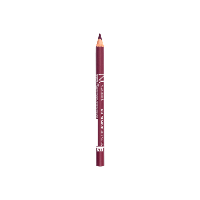 Delineador de labios bordó 754 New Color