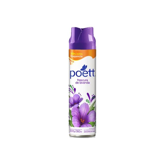 Desodorante de ambiente aroma frescura de lavanda en aerosol Poett 360 ml