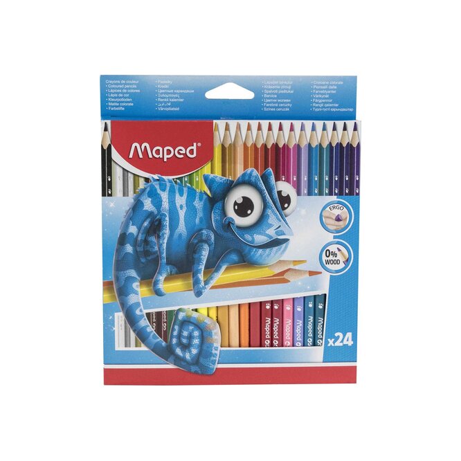 LAPICES D/OLORES 24UN LARGO CAMALEON MAP