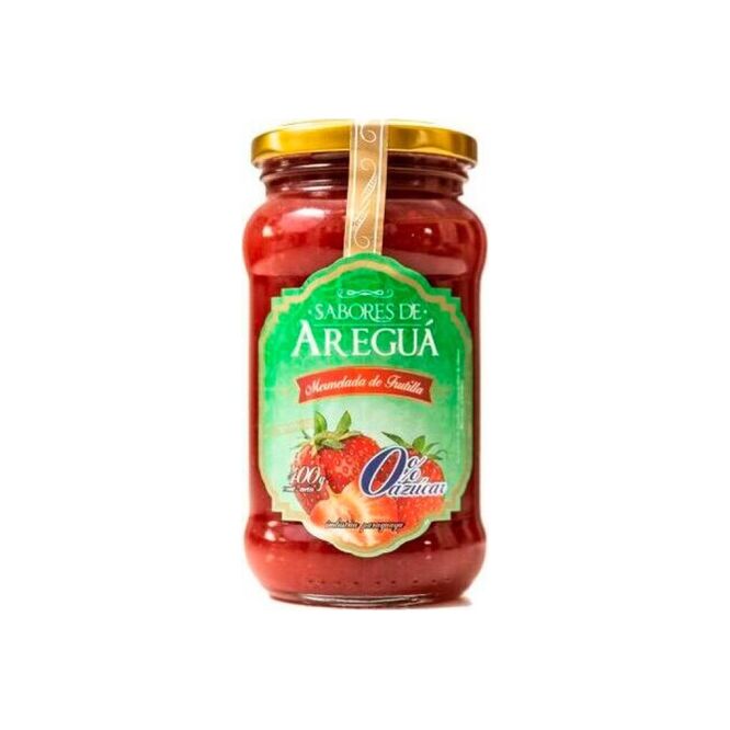 Mermelada de frutilla cero azúcar Areguá 400 gramos