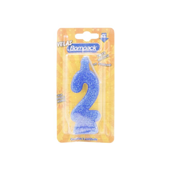 Vela Mágica N° 2 Color Azul Bompack