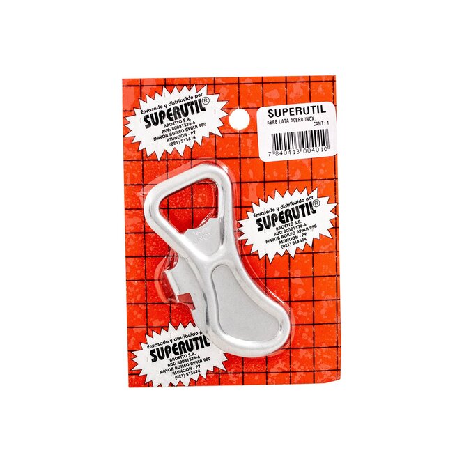 Abre latas y botellas de acero inoxidable