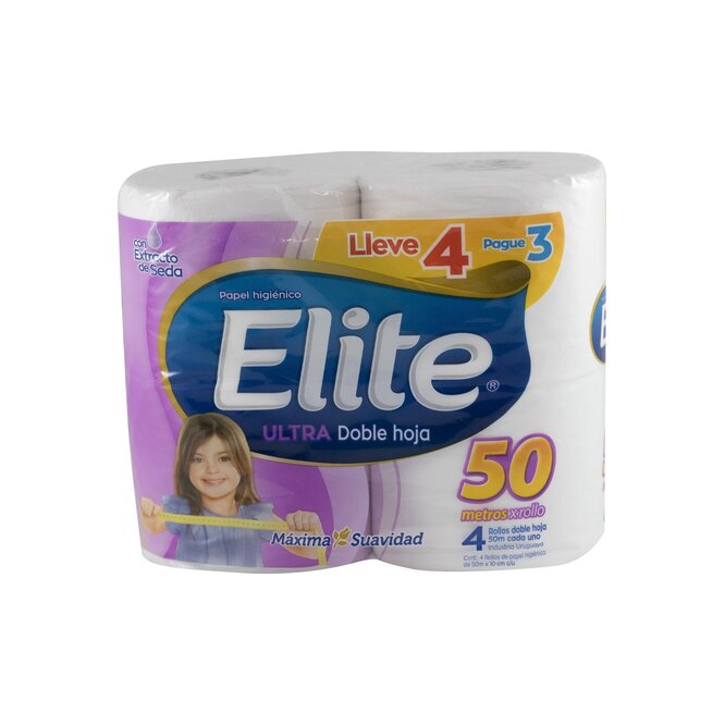 PAPEL HIG ELITE DOBLE HJ 50M 4UN