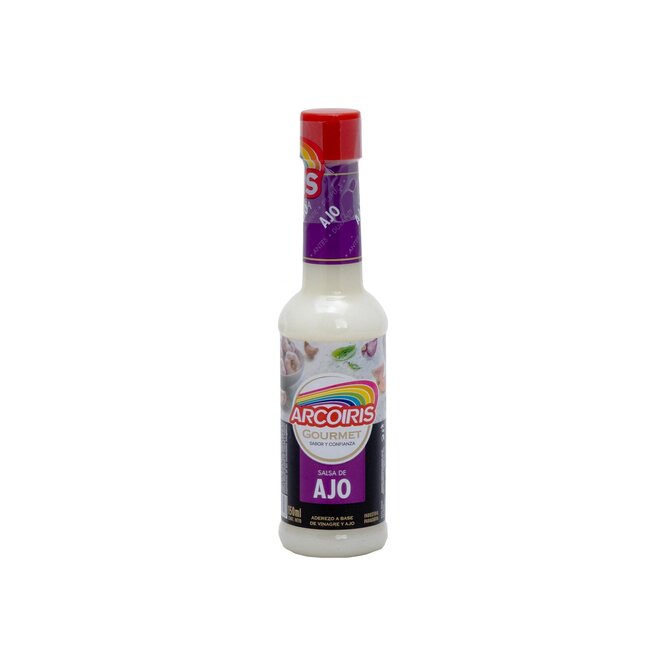 Salsa de ajo frasco Arcoíris 150 ml