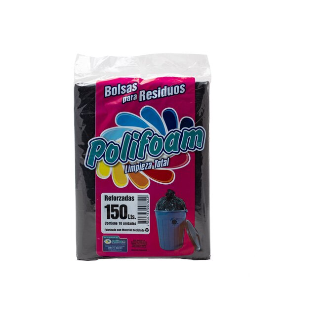 BOLSAS PRESIDUOS POLIFOAM REF 150L 10UN