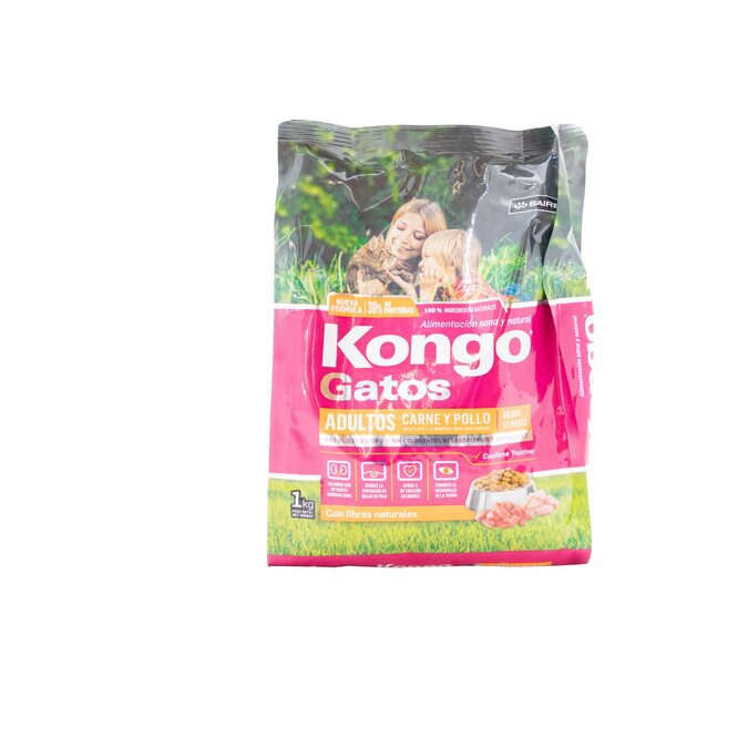 ALIMENTO P/GATO KONGO ADUL CARNE/POLL 1K