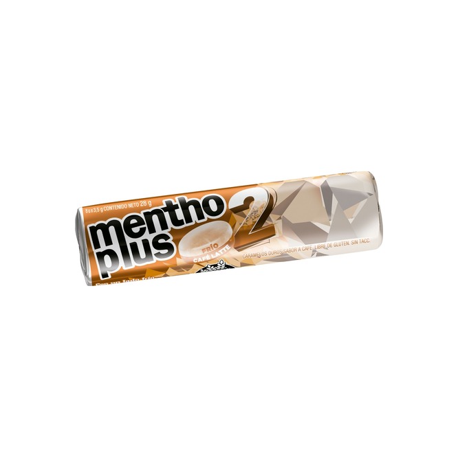Caramelos duros sabor café latte Menthoplus 28 gramos