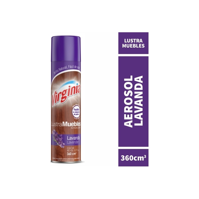 Lustra Mueble con Aroma Lavanda en Aerosol Virginia 360 ml