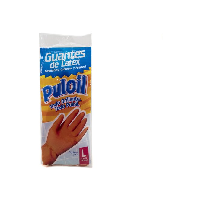 Guante de látex tamaño grande Puloil 1 unidad