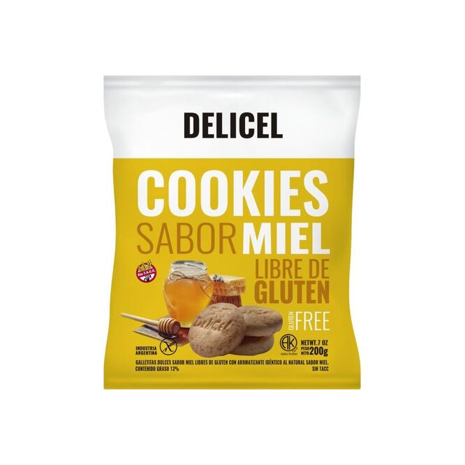 Galletitas De miel sin gluten Delicel 200 gramos