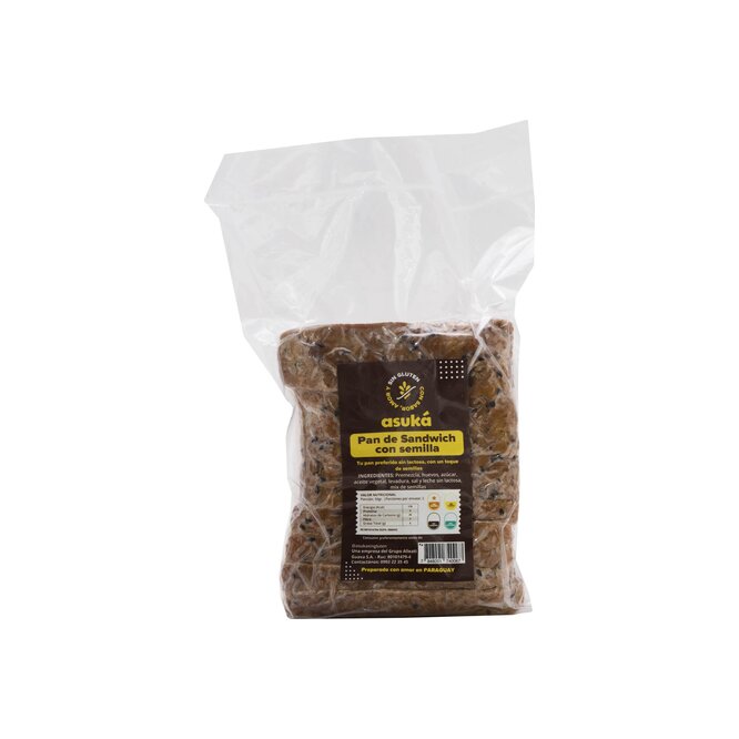 PAN SANDWICH C/SEMILLA SIN LACTOSA ASUKA