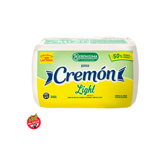 Queso cremón frac light La serenísima por kilo
