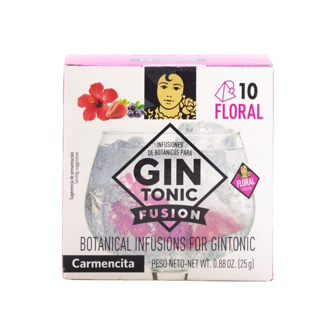 Infusiones de botánicos para gin tonic floral Carmencita 10 unidades