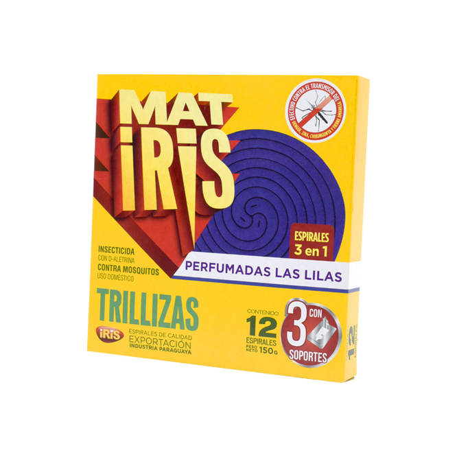 Espirales perfumadas las lilas 3 en 1 Matiris 12 unidades