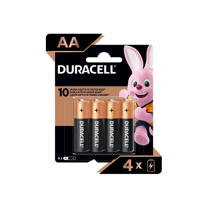 Pila AA blíster Duracell 4 unidades