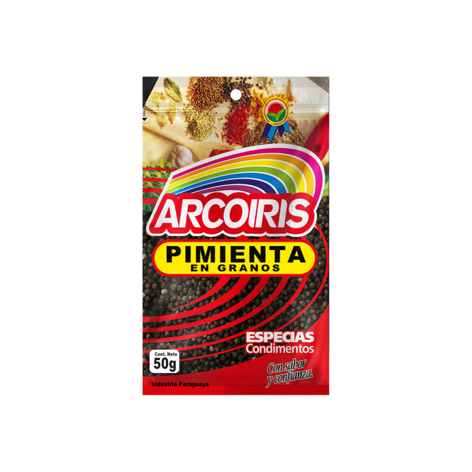 Pimienta en grano Arcoiris 50 gramos