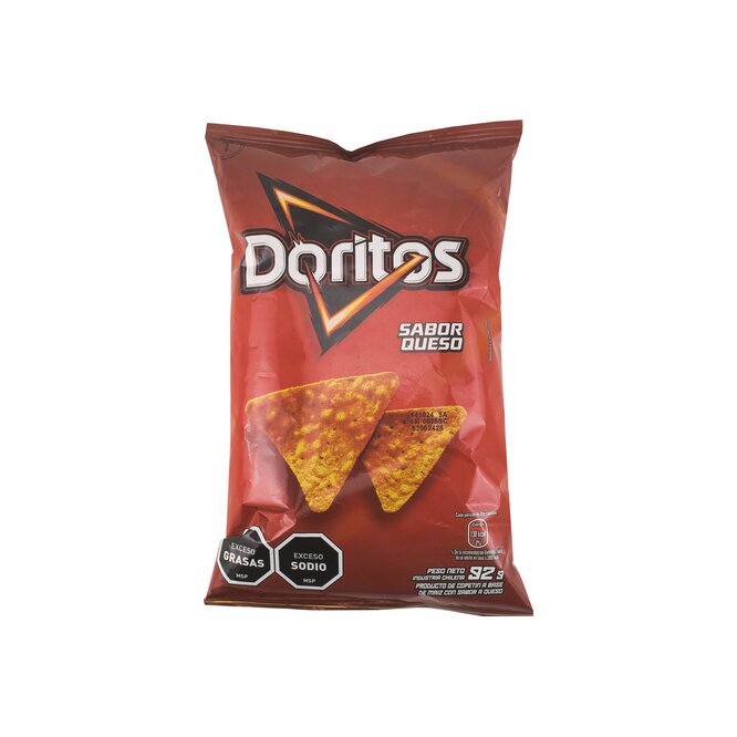 Snack salado de Maíz Sabor Queso Doritos en paquetes 92 gramos