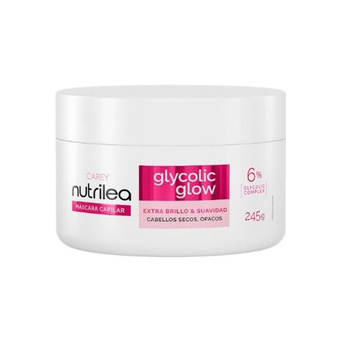 Máscara capilar Glycolic frasco Nutrilea 245 gramos