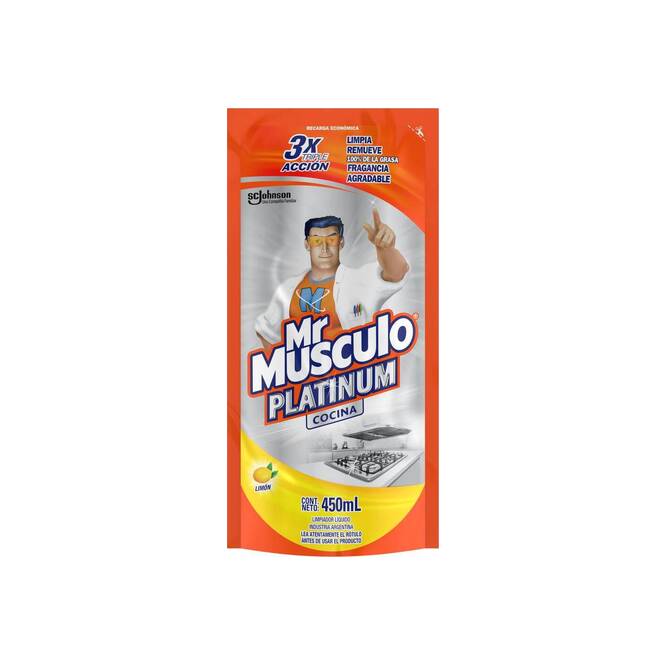 Limpiador para cocina anti grasa extra power en liquido Mr. Musculo 450 ml