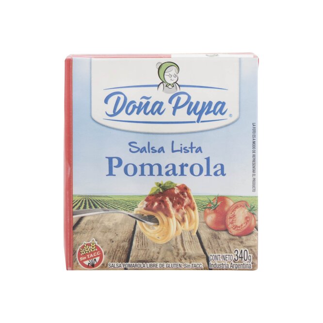 Salsa lista pomarola tetra Doña Pupa 340 gramos