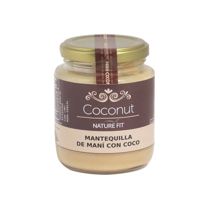 Mantequilla de maní con coco Nature Fit 220 gramos