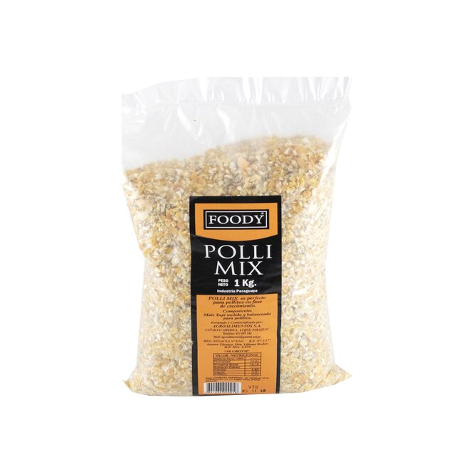 Alimento para pollitos balanceado Foody 1 kilo
