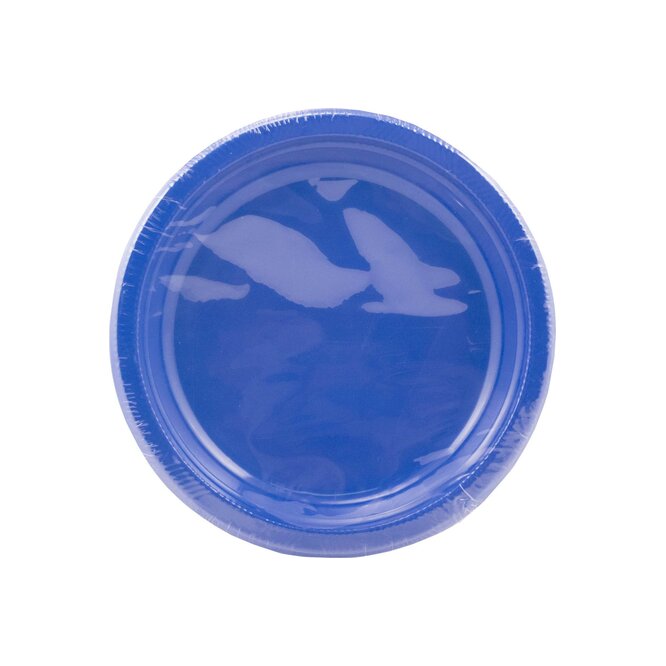 Plato desechable azul de 15 cm Corinter 10 unidades