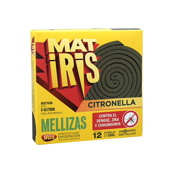 Espirales citronella en caja Matiris 12 unidades