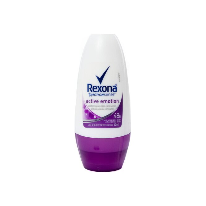 Desodorante activo emoción roll-on Rexona 50 ml