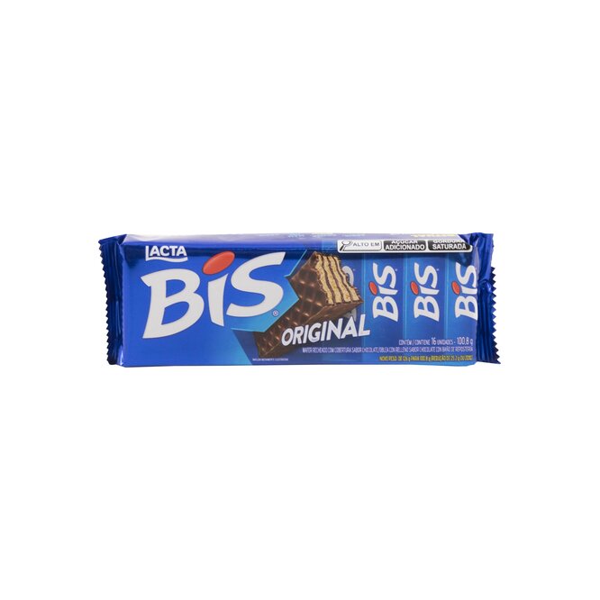 Galletita wafer de chocolate Lacta 100 gramos