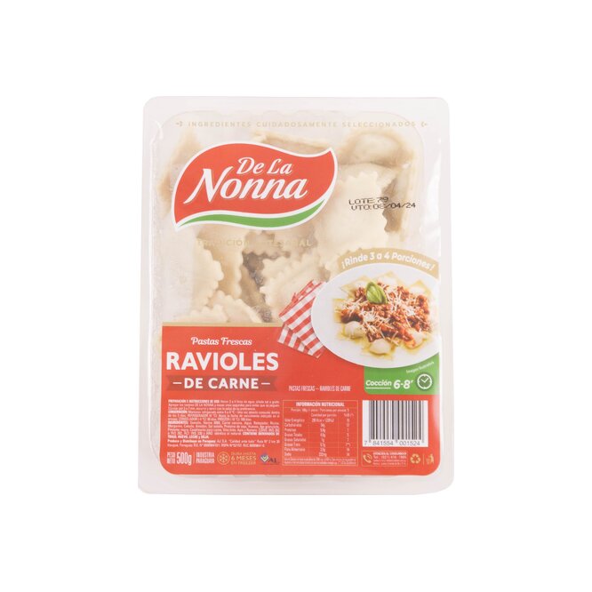 Ravioles de carne paquete La Nonna 500 gramos