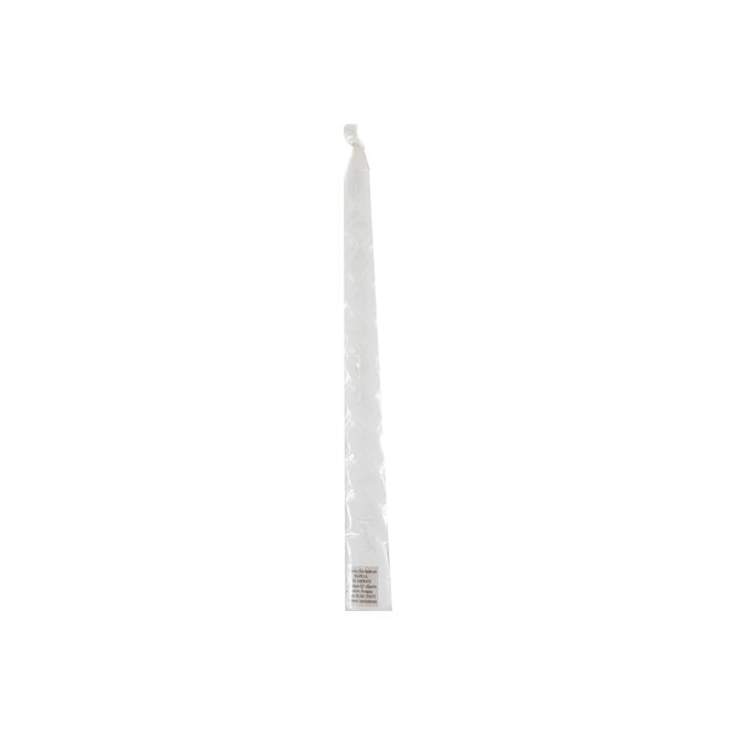 Vela torneada blanca paquete Rilape 1 unidad