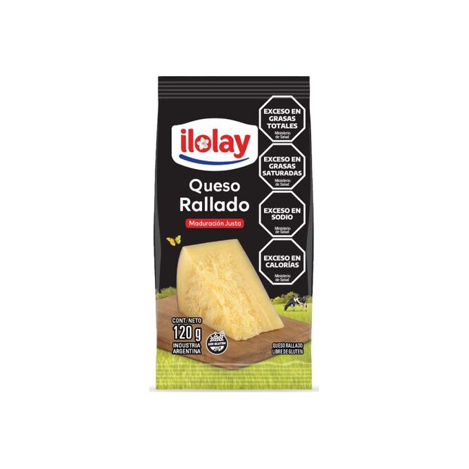 Queso rallado reggianito Ilolay 120 gramos
