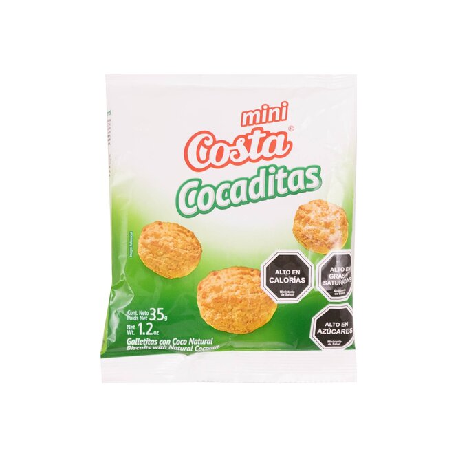 Galletita dulce de coco natural Mini Costa 35 gramos