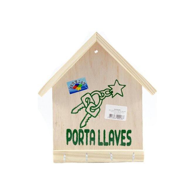 Porta llaves de madera Puzzlez 1 unidad
